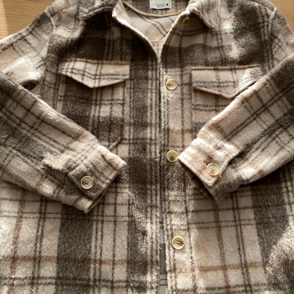 Plaid sweater jacket - Picture 1 of 2